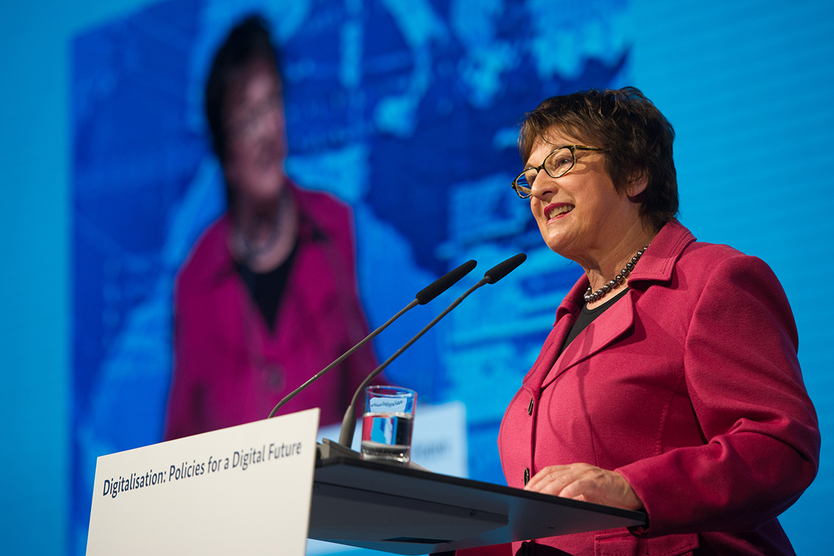 Bundeswirtschaftsministerin Brigitte Zypries zum Auftakt des ersten G20-Digitalministertreffens.