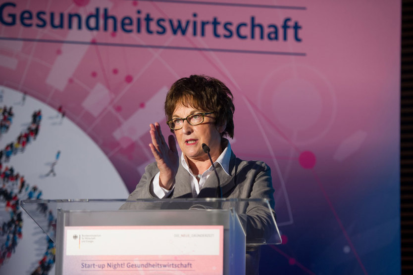 Bundeswirtschaftsministerin Brigitte Zypries eröffnete die Start-up Night! Gesundheitswirtschaft am 30. Mai 2017 im BMWi.