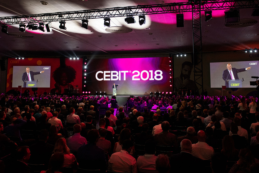 Am 11.06.2018 eröffnet Bundeswirtschaftsminister Peter Altmaier die CEBIT 2018.