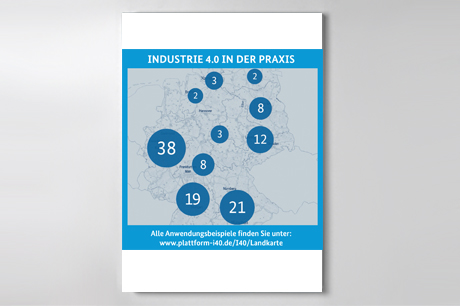 Cover des Flyers "Industrie 4.0 in der Praxis"