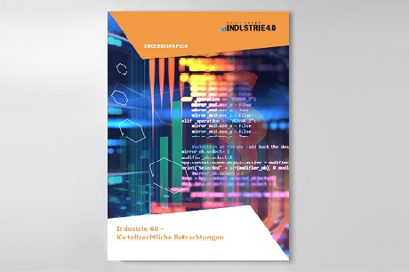 Cover der Publikation "Industrie 4.0 – Kartellrechtliche Betrachtungen"