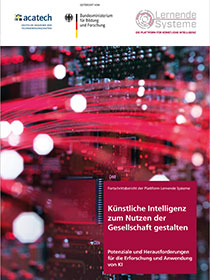 Cover der Publikation Künstliche Intelligenz zum Nutzen der Gesellschaft gestalten