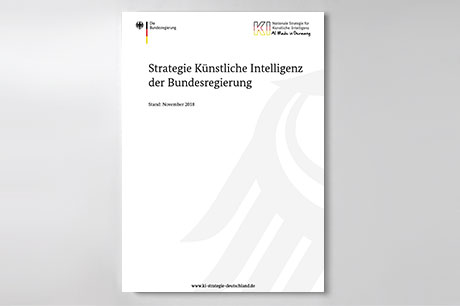 Cover der Publikation "Strategie Künstliche Intelligenz der Bundesregierung"