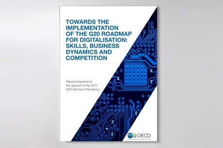 Cover der Publikation "Towards the implementation of the G20 Roadmap for Digitalisation: Skills, business dynamics and competition"