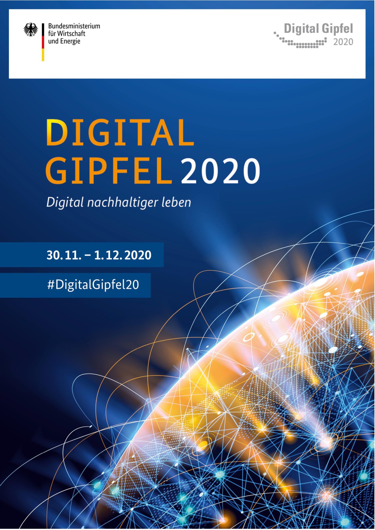 Cover des Programms zum Digital-Gipfel 2020