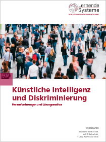 Cover der Publikation "Künstliche Intelligenz und Diskriminierung – Herausforderungen und Lösungsansätze"