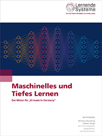 Cover der Publikation "Maschinelle und Tiefes Lernen – Der Motor für KI made in Germany "