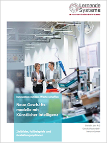 Cover der Publikation "Neue Geschäftsmodelle mit Künstlicher Intelligenz"