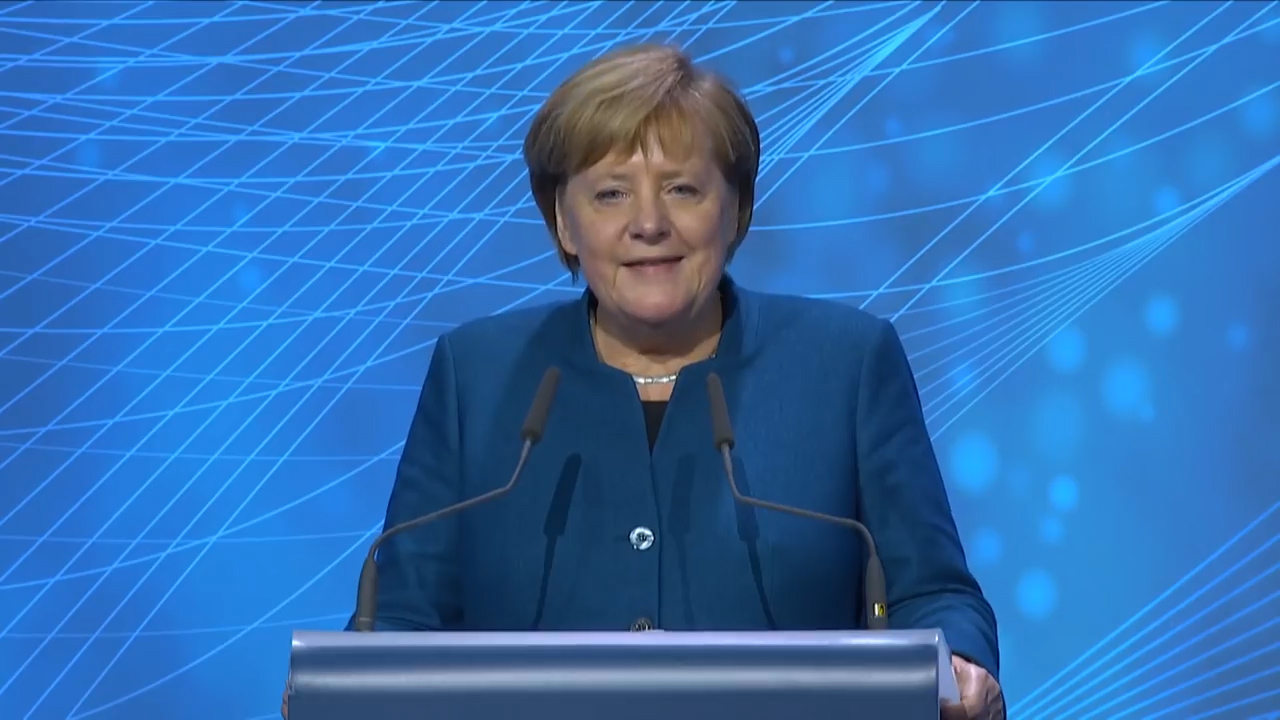 Standbild aus Video Digital-Gipfel 2018: Keynote von Bundeskanzlerin Angela Merkel