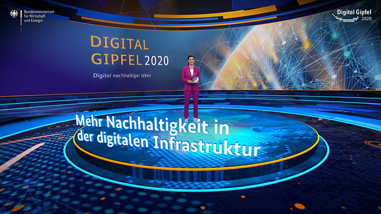 Screenshot aus dem Video: Digital-Gipfel 2020: Mehr Nachhaltigkeit in der digitalen Infrastruktur Plattform 1 „Digitale Netze und Mobilität“