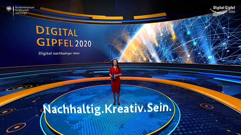 Screenshot aus dem Video: Digital-Gipfel 2020: Nachhaltig.Kreativ.Sein. Plattform 8 „Kultur und Medien“