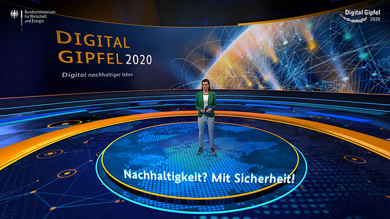 Screenshot aus dem Video: Digital-Gipfel 2020: Nachhaltigkeit? Mit Sicherheit!