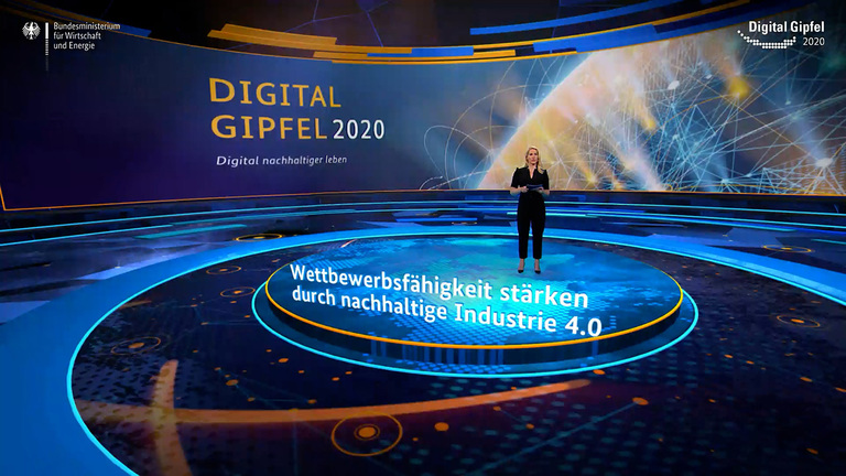 Screenshot aus dem Video: Digital-Gipfel 2020: Wettbewerbsfähigkeit stärken durch nachhaltige Industrie 4.0