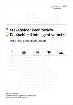Cover der Publikation Stakeholder Peer Review – Deutschland intelligent vernetzt