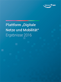 Cover der Publikation Plattform "Digitale Netze und Mobilität"