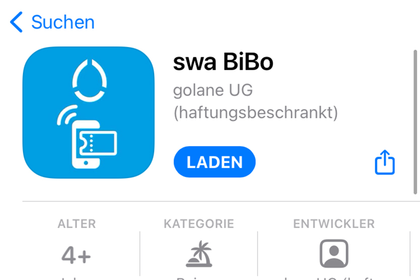 Die swa BiBo App im App Store